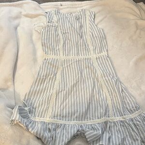 Striped Blue and White Women’s Dress